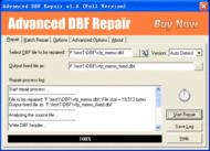 Advanced DBF Repair screenshot